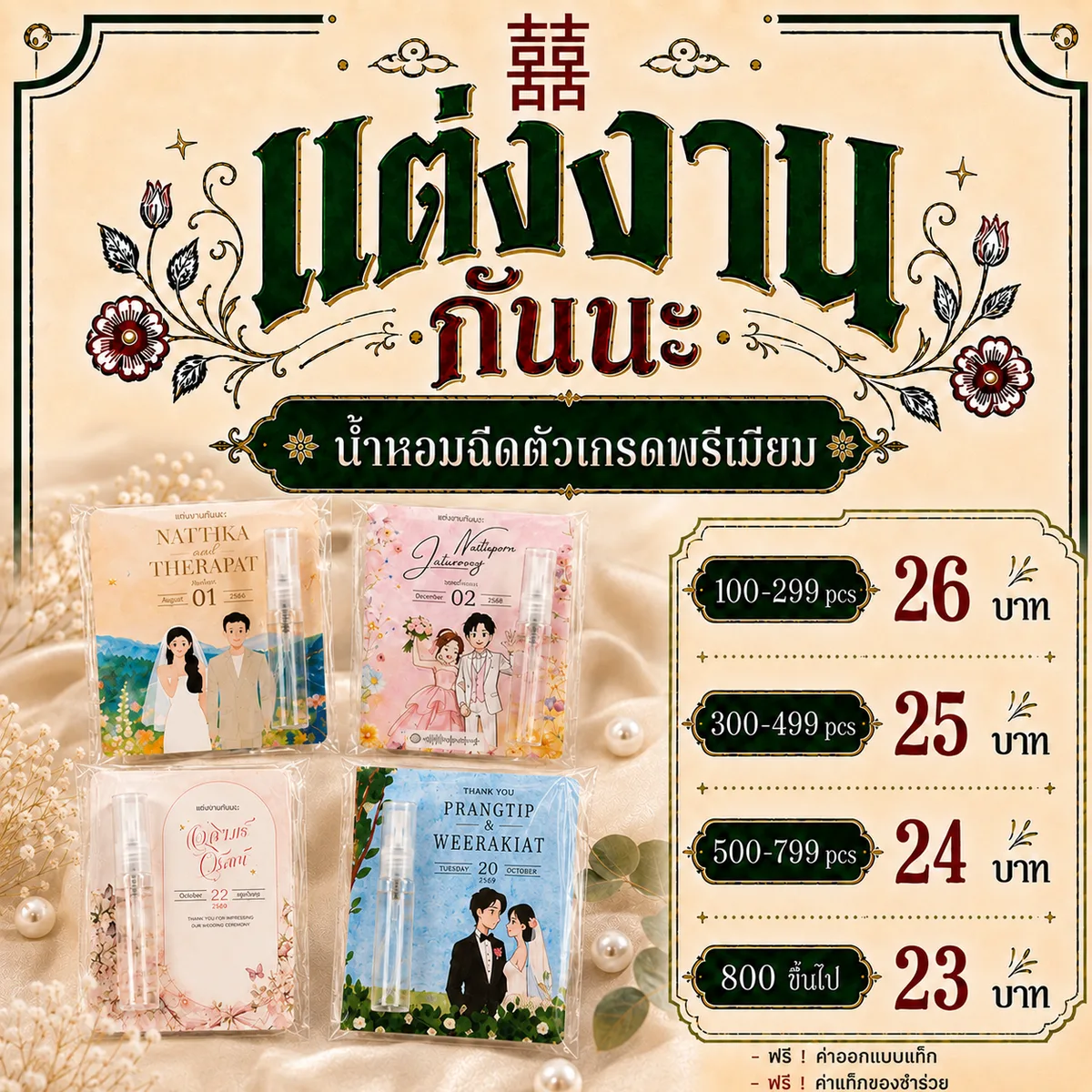น้ำหอมฉีดตัวเกรดพรีเมียม